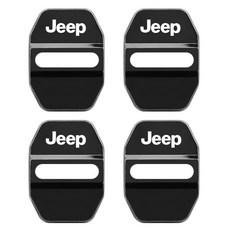 지프 레니게이드 컴패스 패트리어트 체로키 랭글러 그랜드 체로키 SRT 보호 및 장식 자동차 스타일링 문짝 잠금 커버, Black