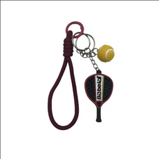 쿠쿠스토어 나일론 고무 열쇠고리 내구성 있는 분실 방지 휴대폰에 적합 크리스마스 생일 선물 테니스 액세, 01 babolat ball yellow