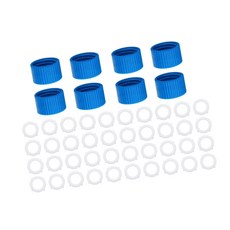 휴대용 정수 시스템용 플라스틱 정수 필터 커플링 키트 액세서리, 8 lids 40 washers