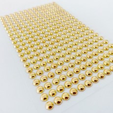 비즈스티커 골드 실버 원형비즈스티커, 비즈스티커 골드 원형, 1개