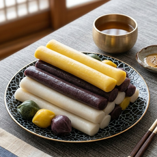 천번치댄 삼색 가래떡 쫄깃한 아이 어르신 영양간식, 2개, 530g