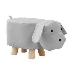 엘루소 애니니 동물스툴 현관 신발장 화장대 인테리어 보조 의자 간이 의자 STOOL, 1개, 그레이 강아지