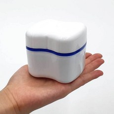 틀니 기 보관 거름망 케이스 틀니통 유지장치, 1, 1