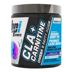 Bpi CLA+肉鹼OMEGA 6增肌保健粉, Snow Cone口味, 1罐, 350g