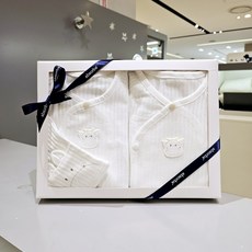 압소바 가볍고 편한 배냇저고리 가운 24년용띠해기념 밴느모달배냇저고배냇가운2종세트 따뜻한 오가닉 내의 임신 출산 선물