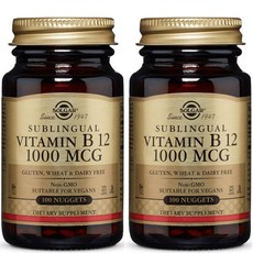 SOLGAR 維他命B12素食錠 1000mcg, 100顆, 2罐