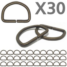 국내제작 앤티크골드 튼튼한 대형 D링 가방부자재 30개입