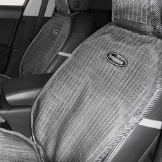 자동차 통풍 시트커버 2P 실버 체크 여름시트 카시트 dok+40349GT
