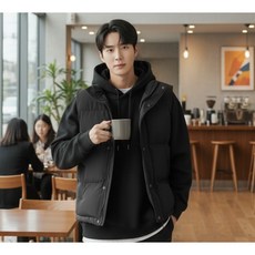 뮈엘 남녀공용 집업 캐주얼 패딩조끼