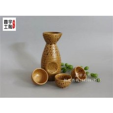 鑫宇土陶 陶瓷清酒器組, 土陶仿古日式酒具, 1個
