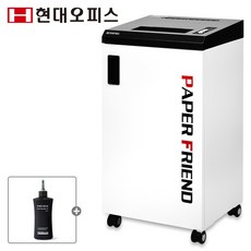 현대오피스 페이퍼프랜드 방문설치 국산 대형 문서세단기 PK-4230K(+세단기오일) 20매 세단 55L 저소음 자동절전기능 파쇄기 세절기, 단품