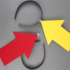 화살표 머리띠 웃긴머리띠, 레드