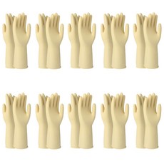 BBOMMA 美容及多用途橡膠手套, 10個, 單色, 大(L)