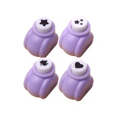 귀여운 모양 미니 펀칭기 미술 꾸미기 재료, 1세트, 별+별3+하트+단풍