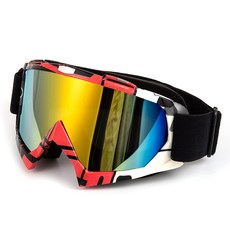 APEBAZY 남성용 빈티지 오토바이 고글 - 오프로드 사이클링 스키 스포츠 ATV 비포장 자전거 레이싱 안경, #2 Mg303-rbk