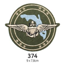 와펜 DIY 자수 패치 와펜모음 열부착식와펜, 4개, 와펜 패치 374번