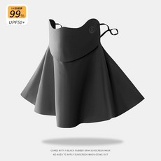 可喝水防曬面罩女夏季防紫外線面罩冰絲全臉基尼護頸面紗透氣遮陽