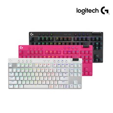 [로지텍코리아 정품] 로지텍G PRO X TKL LIGHTSPEED 로지텍 무선 게이밍 키보드, 갈축, G PRO X TKL, 텍타일 화이트