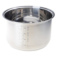 균일한 가열 베이스가 있는 식품 등급 스테인레스 스틸 내부 냄비 밥솥용 헤비 듀티 붙지 않는 교체 내부 그릇, 5L