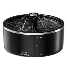 LABEKA 고양이정수기 2.5리터 저소음 워터 펌프 플러그인 모델, 1세트, 검은색, OZWF03-1