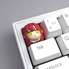 NF Keycap 고독한 락 키캡 포치 캐릭터 레진 아트 키캡, 1개, NF 키타 이쿠요 키캡