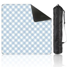 Mahjong Mat 80 x 80cm(31.5 x 31.5인치) 라이트 블루 깅엄 심리스 미끄럼 방지 소음 감소 마작 타일 테이블 커버 도미노 포커 카드 보드 및 타일 게임용, 색상10