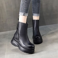 여성 워커 가보시부츠 키높이8cm 앵클부츠