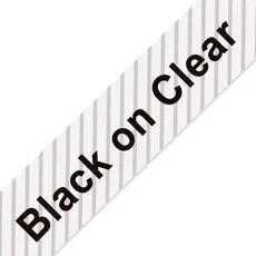 Casio XR-12WE 카트리지 용 6/9/12mm 라벨 테이프 KL-120 메이커와 호환 가능, 02 12mm, 11 Black on Clear