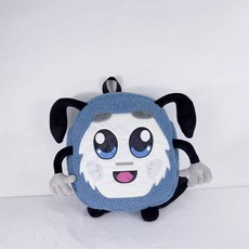 毛絨玩偶雙肩包, 天藍色:35cm, 1個