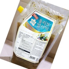 업소용 올리브발사믹드레싱(평강 2k) X4 대용량 파우치형, 2kg