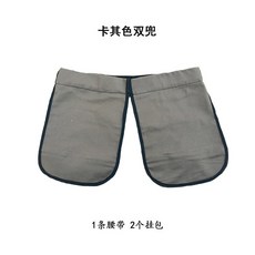 다리 소변기 남성 담즙 관리 치골 실리콘 다리X 스판 비뇨기과용 심플한 간병, 카키 더블 포켓 2000ml, 1개