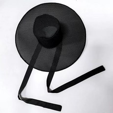 台灣出貨 發票【萬聖節】韓國 原裝進口 男士 帽子 古代 網紗帽 成人 網帽 黑笠 帽子 舞臺 表演 道具 萬聖節服飾