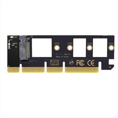 M.2 NVME SSD-PCIe 4.0 어댑터 카드 64Gbps M-Key PCIe4.0 데스크탑 PC PCI-E GEN4와 호환용, 3개, X16,검은색