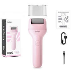 엔첸 락 2 전기 전동 발 각질 제거기, 핑크