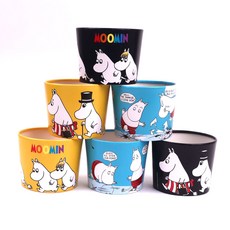 무민 종이 컵 에어 홀더 13온스 6개 캐릭터 칼라, 1개