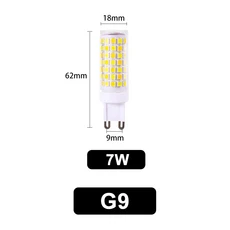 판매 LED G9 램프 전구 AC 220V 3W 2835 SMD 칩 세라믹 샹들리에 에너지 절약을 위해 할로겐 교체, 1개, 02 G9-7W