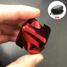 금속 큐브 회전 손가락 끝 자이로 스코프 Fidget 안티 스트레스 장난감 성인 사무실 홈 여행 휴대용 크리스, 06 NO.4778