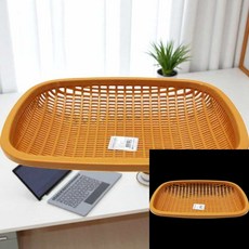 업소용 둥근사각 채소바구니 4호 (특대) 야채바구니 국수재반 상추 주방용품