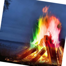 매직파이어 캠핑 오로라 레인보우 불꽃 불멍 가루 10g M11172