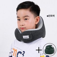 데이희 유아용목베개 유아용목배게 아기목베개, 진회색와 B