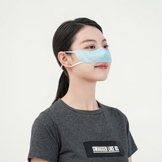 3D立體一次性鼻罩 鼻子防護 保暖防花粉柳絮 睡眠使用, 1個, 一次性藍色護鼻罩30只裝/成人款