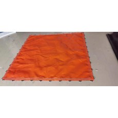 대형 트램폴린 실내외 점핑매트 방방이 철제 프레임 놀이기구 운동용품 성인용 야외용, 1개, 10_오렌지링추가1.66x1.66m48개