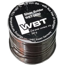 德國原裝 焊錫 含銀4% 錫線 0.8mm 散裝, 1個, WBT0820