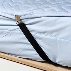 Sh스토어 침대시트 고정클립 2P 이불밀림방지, 블랙