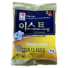 뚜레반이스트원8g 홈베이킹재료 제과제빵 빵발효 팽창 쿠키 케이크, 1개, 8g