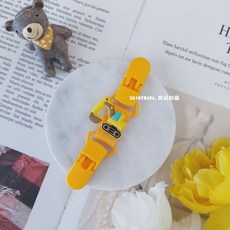 SHINYWAWA 幼兒園手帕夾 雙頭防掉夾, (現貨)挖土機, 1個