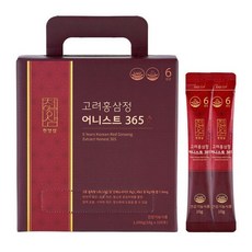 천양삼 6년근 고려홍삼정 어니스트 365 홍삼스틱 100포, 1kg, 5개