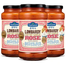 폰타나 롬바르디아 생크림&갈릭 로제 파스타소스 600g 3개