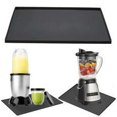 조리대 블렌더 매트 48.3 x 30.5cm(19 12인치) 실리콘 매트 가장자리가 올라온 조리대용 대형 테이블 휴대용 드립 팬 트레이 미끄럼 방지 방수 보호 패드, 조리대 블렌더 매트 48.3 x 30.5cm(19 12