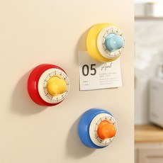 多巴胺機械磁吸廚房計時器, 1個, 蔚藍祕境+鎏金雅橙+緋紅瑰珀【定時器/倒